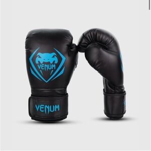 Venum Black and Blue Boxing Gloves